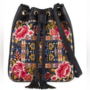 Johnny Was embroidered crossbody bag